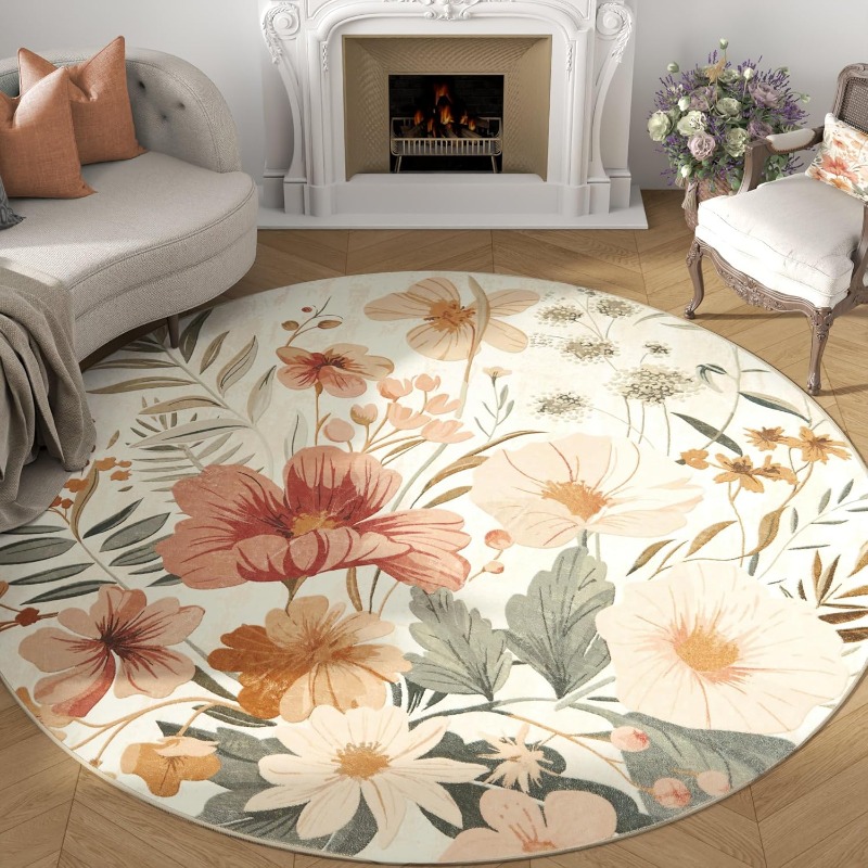 Commercial Printing Online - Alfombra redonda para sala de estar,